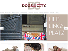 Tablet Screenshot of dogs-in-the-city.de